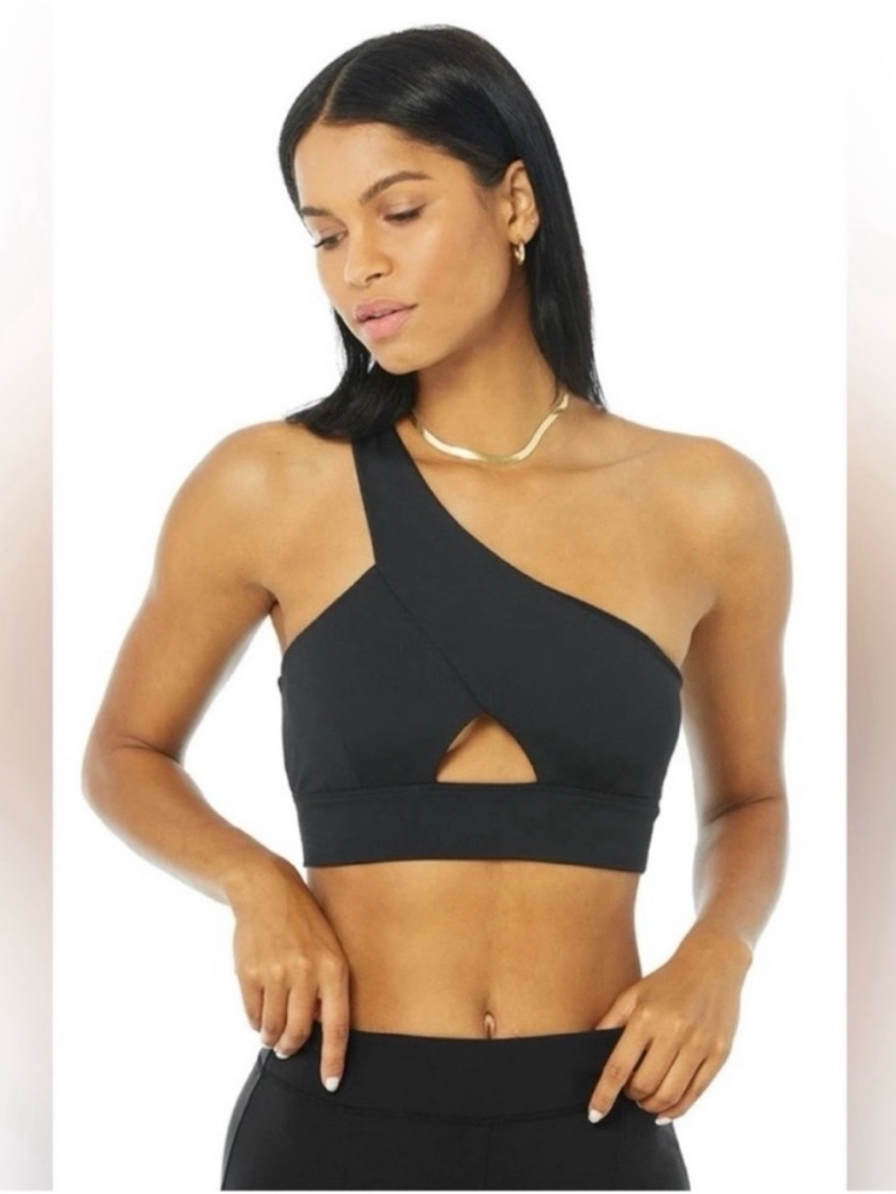 Alo Yoga Diagonal Flex Bra Black